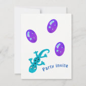 Carte Anniversaire de enfant Gecko Lizard (Dos)