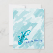 Carte Anniversaire de enfant Gecko Lizard (Dos)