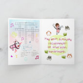 Carte Anniversaire de enfant interactive (Intérieur)