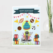 Carte Anniversaire de enfant interactive (Devant)