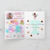 Carte Anniversaire de enfant interactive (Intérieur)