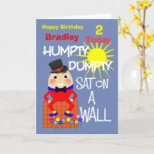 Carte Anniversaire de enfant personnalisée Humpty (Fleur jaune)