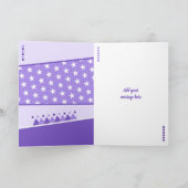 Carte Anniversaire de enfant violet lilas et blanc n'imp (Intérieur)