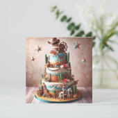 Carte Anniversaire de enfant WESTERN AMUSANT (Debout devant)