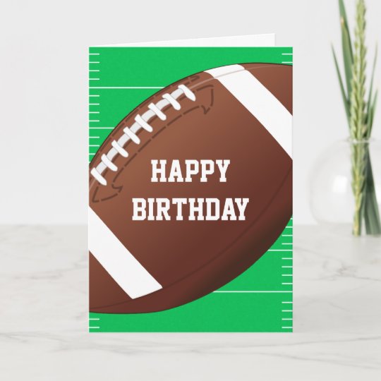 Carte Anniversaire De Fan De Sports Du Football Zazzle Be