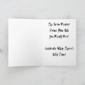 Carte Anniversaire de faucheuse (Intérieur)