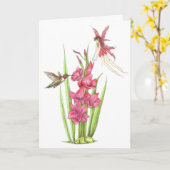 Carte Anniversaire de fée d'août (Fleur jaune)