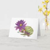 Carte Anniversaire de fée de juillet (Fleur jaune)