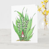 Carte Anniversaire de fée de mai (Fleur jaune)