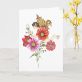 Carte Anniversaire de fée d'octobre (Fleur jaune)