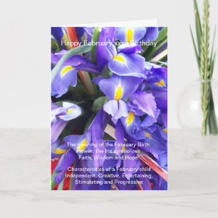 Carte Anniversaire de février