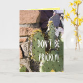 Carte Anniversaire de figuier de barbarie (Fleur jaune)