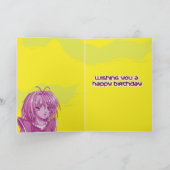 Carte Anniversaire de fille d'Anime (Intérieur)