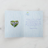 Carte Anniversaire de fille de jacinthes des bois de (Intérieur)