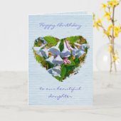 Carte Anniversaire de fille de jacinthes des bois de (Fleur jaune)