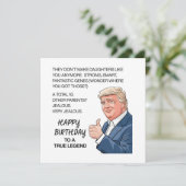 Carte Anniversaire de fille drôle  (Debout devant)