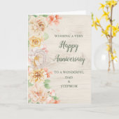 Carte Anniversaire de Floral Dad et StepMom (Fleur jaune)