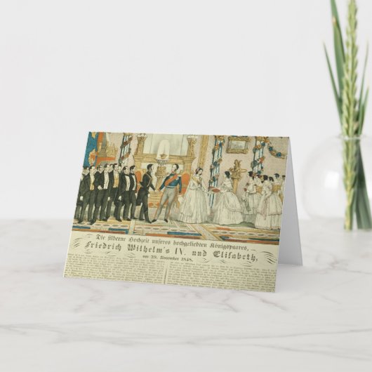 Carte Anniversaire de Frederick William IV et sien (Devant)