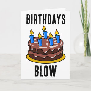 CARTE ANNIVERSAIRE DE FUNNY CAKE GREETING CARD