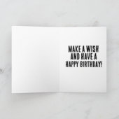 CARTE ANNIVERSAIRE DE FUNNY CAKE GREETING CARD (Intérieur)