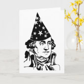 Carte Anniversaire de George Washington (Fleur jaune)
