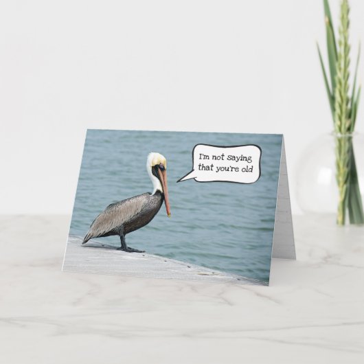 Carte Anniversaire de Gettin Pélican (Devant)