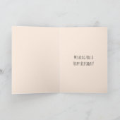 Carte Anniversaire de girafe mignon (Intérieur)