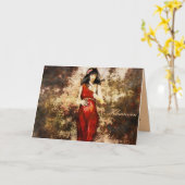 Carte Anniversaire de Goddess (Fleur jaune)