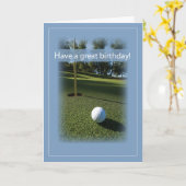 Carte Anniversaire de golf de 2727 photos (Fleur jaune)