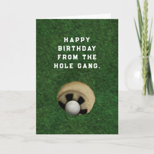 Carte Anniversaire de golf drôle