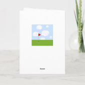 Carte Anniversaire de golf drôle (Dos)