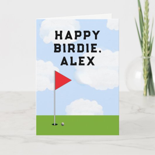Carte Anniversaire de golf drôle (Devant)