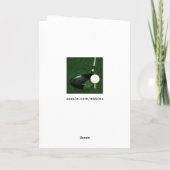 Carte Anniversaire de golf drôle (Dos)