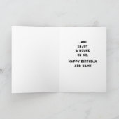 Carte Anniversaire de golf drôle (Intérieur)