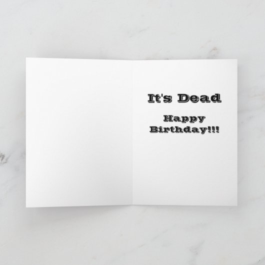 Carte Anniversaire de Gopher (Intérieur)