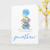 Carte Anniversaire de Grand-Fils Inoubliable ! (Fleur jaune)