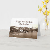 Carte Anniversaire de grand frère amusant (Fleur jaune)