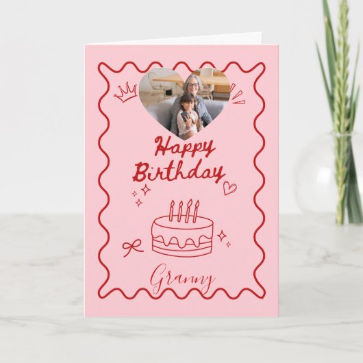 Carte Anniversaire de grand-mère géant (Devant)