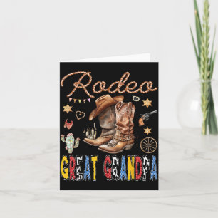 Carte Anniversaire de Grand-Père Rodeo Cowboy Occidental
