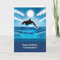 Anniversaire de Grandnephew avec Orca Whale dans l