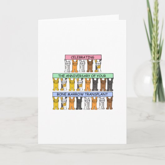 Carte Anniversaire de greffe de moelle (Devant)