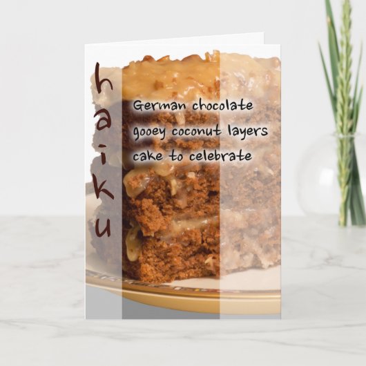 Carte Anniversaire de Haiku (Devant)