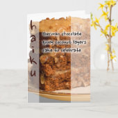 Carte Anniversaire de Haiku (Fleur jaune)