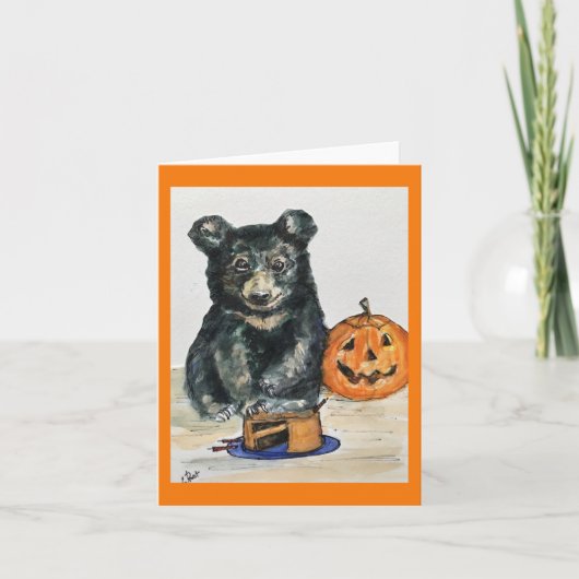 CARTE ANNIVERSAIRE DE HALLOWEEN (Devant)