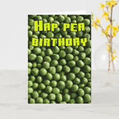 Carte Anniversaire de Hap Pea (Fleur jaune)
