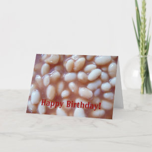 Carte anniversaire de haricots