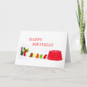 Carte Anniversaire de haricots de gelée