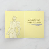 Carte Anniversaire de héros de Manga (Intérieur)