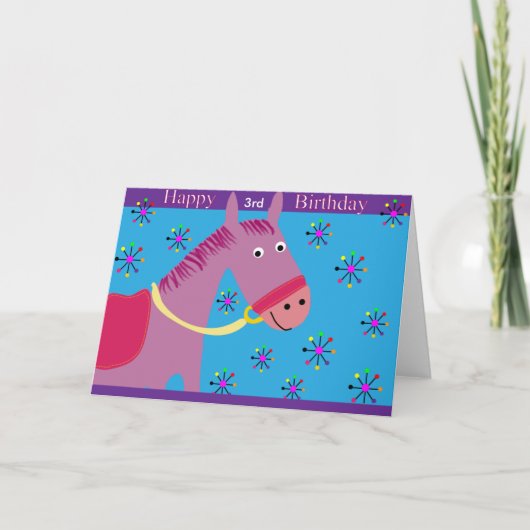 Carte Anniversaire de Horsey (Devant)