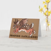 Carte Anniversaire de houblon de Jackalope ! (Fleur jaune)